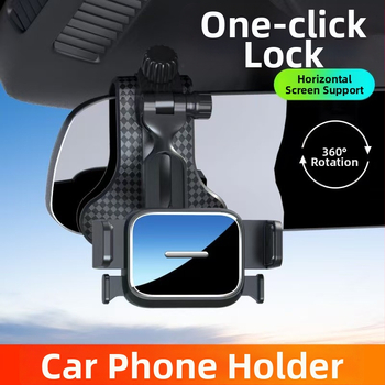 Univerzális autó navigációs tartó a műszerfalra – 360°-os forgatás, kattintásos szerelés, kompatibilis a műszerfallal, napellenzővel és visszapillantóval, 3C tanúsítvány 2023010901591525