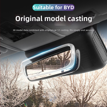 Silikónový kryt rámu spätného zrkadla, univerzálny BYD, zapínanie na snap, 20 g