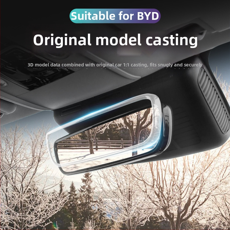 Silikónový kryt rámu spätného zrkadla, univerzálny BYD, zapínanie na snap, 20 g