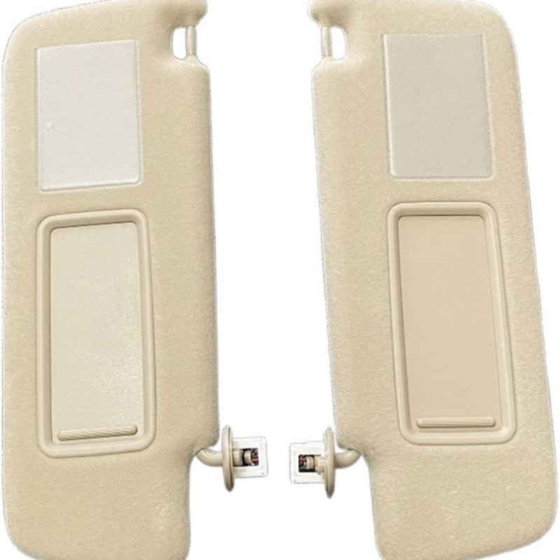 LED smink tükör Toyota Land Cruiser Prado 120 LC120 számára (2003-2009) – snap-on rögzítés, egyszerű stílus