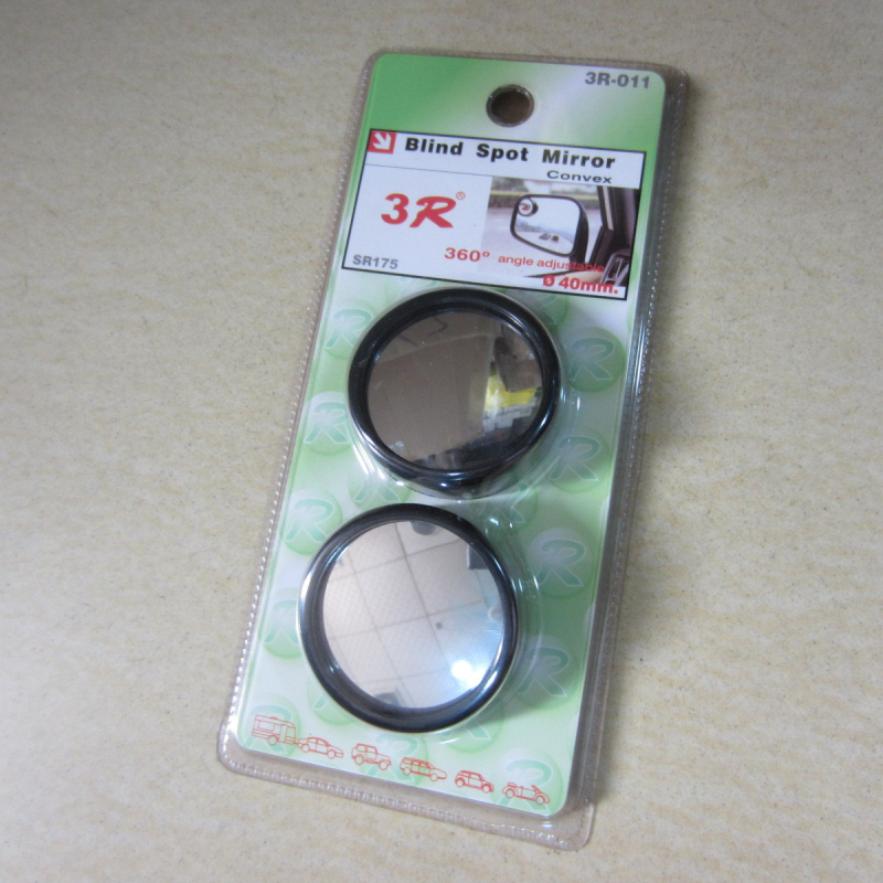 3R Automobilio 360° aklųjų zonų veidrodis, apvalus, HD stiklas, konveksinis