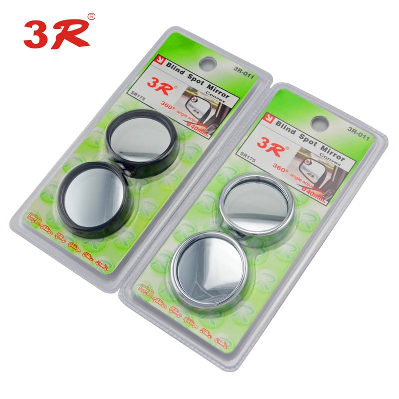 3R Automobilio 360° aklųjų zonų veidrodis, apvalus, HD stiklas, konveksinis