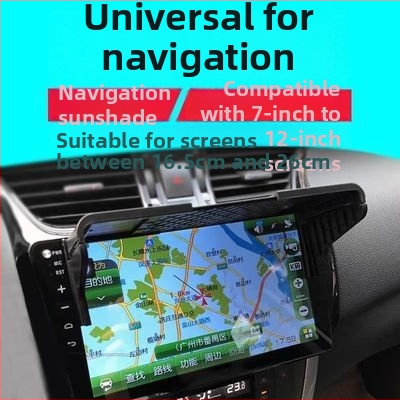 Autó napvédő árnyékoló GPS-navigációhoz — univerzális, Snap-on telepítés, nordikus stílus