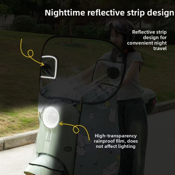 Elektromos jármű első szélvédő takaró – vízálló, átlátszó, egész évben használható, univerzális