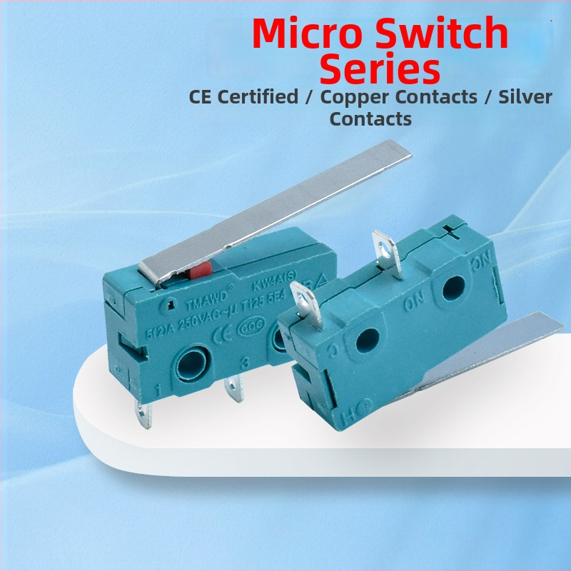 Mingbing KW4A/KW11 mikro slēdzējs - 2-polīgs, eksplozijizturīgs, mehāniskais mūžs 1 000 000 ciklu, 12-250 V, CE sertifikāts