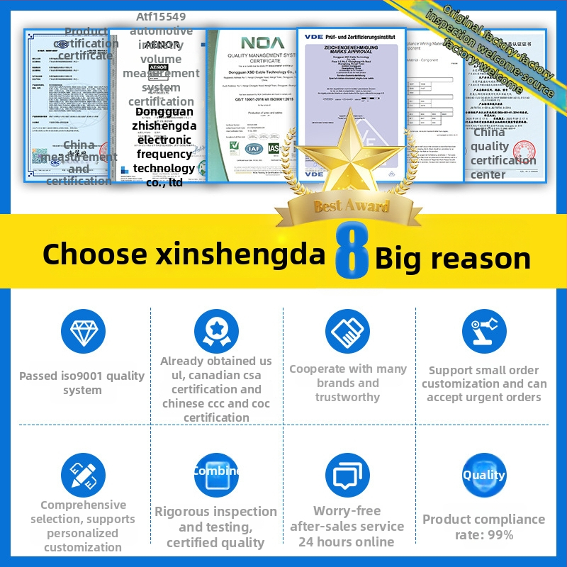 Automobilių sistemos valdymo laidų rinkinys elektriniams langams ir centrinio užrakto laidams — Xinshengda; sertifikatai UL, CUL, CCC, IATF 16949, ISO 9001, ISO 13485