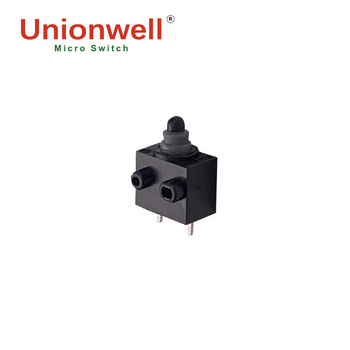 Unionwell 2-polīgais hermētiskais klips tipa mikro slēdzis, ūdensizturīgs un putekļu noturīgs, 300 000 ciklu darbība, nominālais spriegums 37V-AC 1000V, sertifikāti CE/UL/ISO/ROHS/REACH/CQC