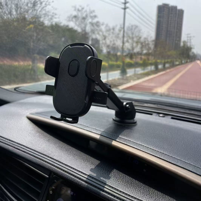 Autótelefon-tartó szívókorongos, univerzális kompatibilitás, 7.5W vezeték nélküli töltés, elülső szélvédőre, modell HH35