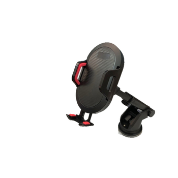 Teleszkópos autós telefontartó vákuumos rögzítéssel és automatikus zárással, illeszkedik az első üveghez, karbonszálas középkonzol felülettel