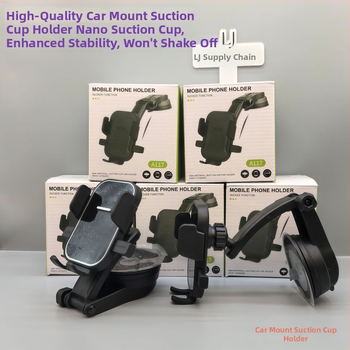 Autós telefontartó szívófejes rögzítéssel, univerzális a műszerfalhoz, minimalista dizájn