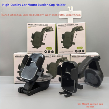 Autós telefontartó szívófejes rögzítéssel, univerzális a műszerfalhoz, minimalista dizájn