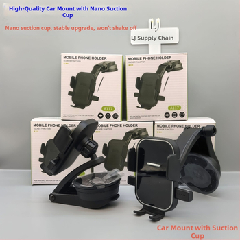 Autós telefontartó szívófejes rögzítéssel, univerzális a műszerfalhoz, minimalista dizájn