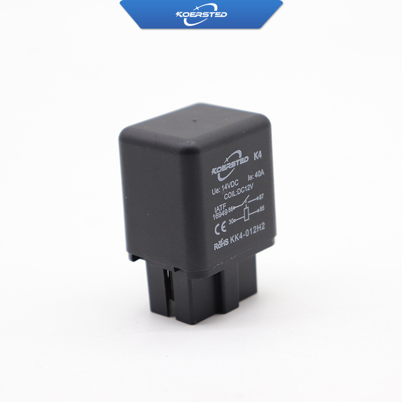 Korsted KS-K4 4-pinu auto relejs 12V/24V A/C ventilatoram, miglas lukturiem, centrālais slēdzējs