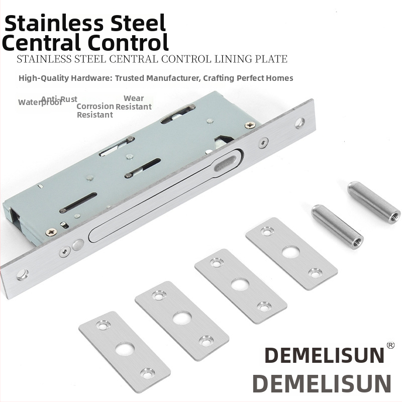 Nerūdijančio plieno spynos korpusas, modelis 6008 centriniu valdymu, svoris 500, saugiam durims