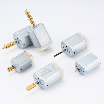Četkovais mikromotors auto detaļām un centrālās durvju slēdzenes vadībai (DC motors, spriegums zem 36 V, efektivitāte 80%)