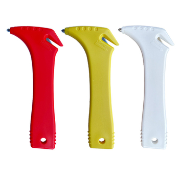 Autó biztonsági kalapács – kétfunkciós vészhelyzeti eszköz üvegbetörővel és menekülési funkcióval; Anyag: ABS+acél; Tömeg: 53 g; Márka: Car shixing