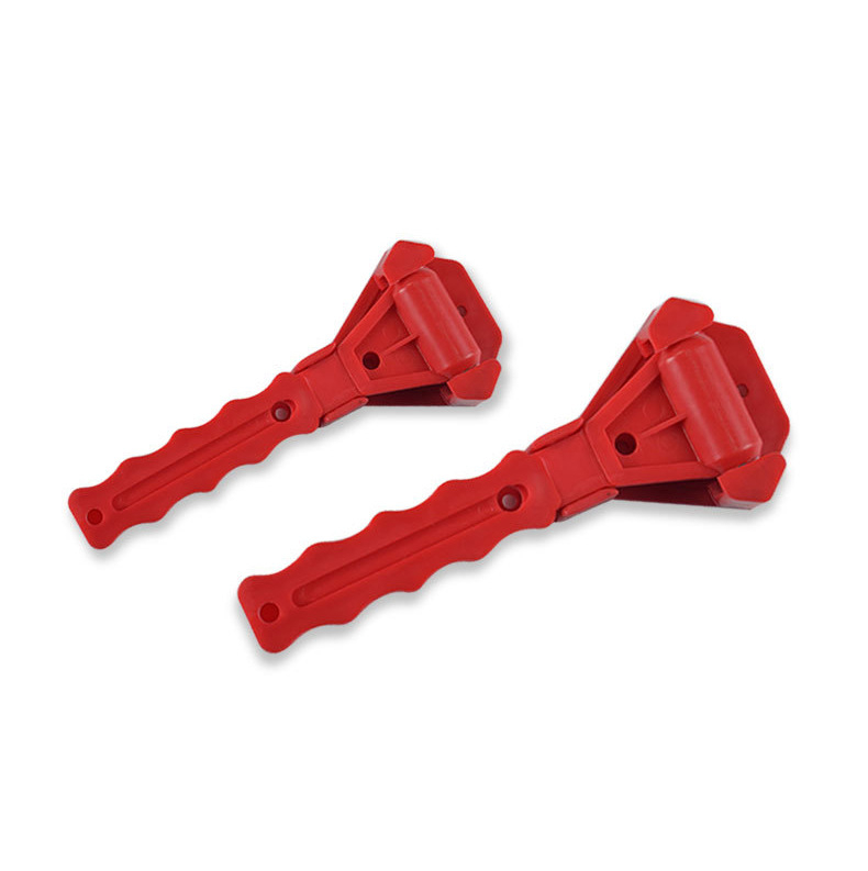 Automobilski višefunkcionalni sigurnosni čekić s razbijačem stakla; ABS plastika; željezna glava; legura; 0,1 kg