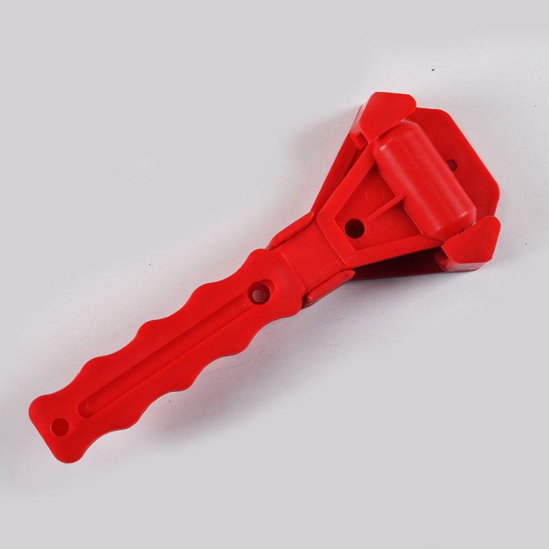 Automobilski višefunkcionalni sigurnosni čekić s razbijačem stakla; ABS plastika; željezna glava; legura; 0,1 kg
