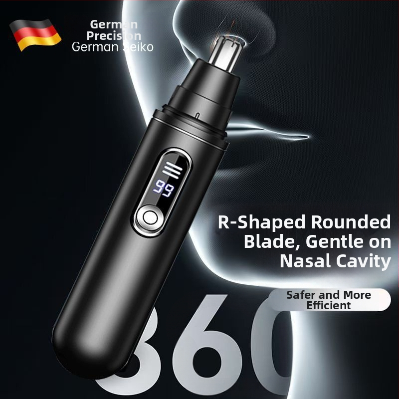 Nina-karva trimmer - Saksa täpsus, terad pestavad, ohutu lõikus, töötab patareidega