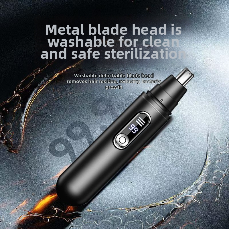 Nina-karva trimmer - Saksa täpsus, terad pestavad, ohutu lõikus, töötab patareidega