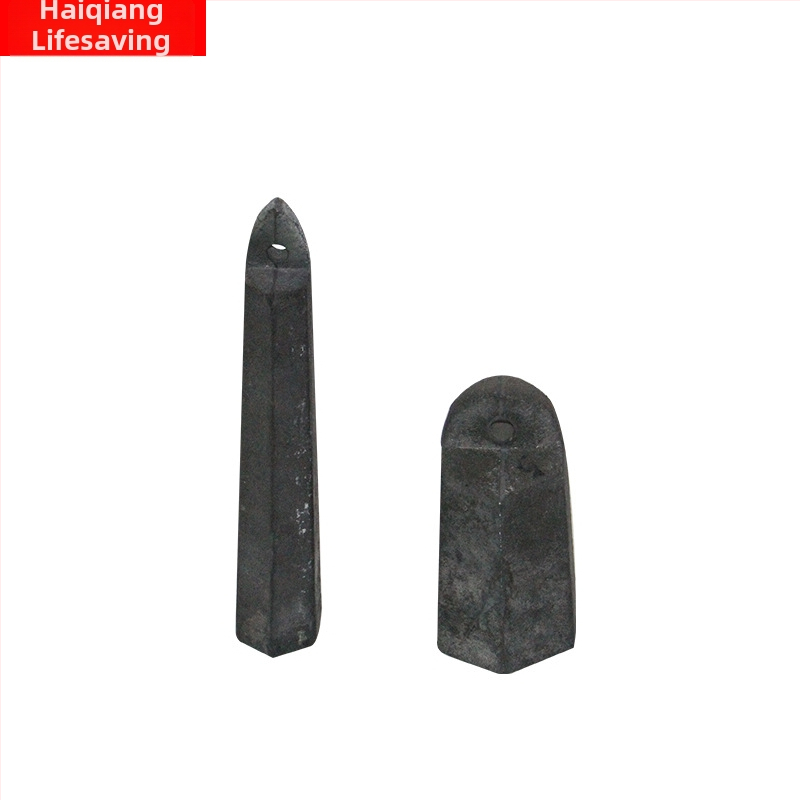 Jūras dziļuma mērīšanas svars ar auklu, svins, 1 kg/5 kg