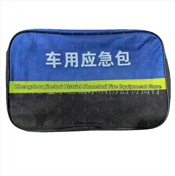 Nešiojamas automobilio avarinio gelbėjimo įrankių rinkinys su drobine rankine