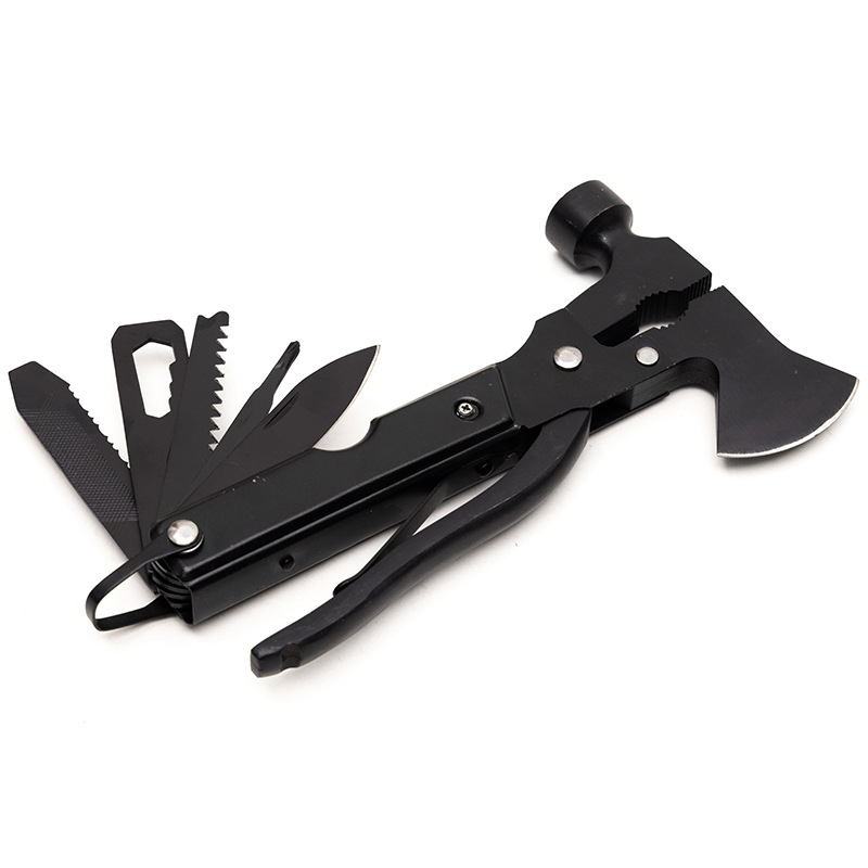 Case Többfunkciós túlélőeszköz szabadban való kempingezéshez: fejszefejű kalapács, életmentő kalapács, elsősegély-kiegészítők