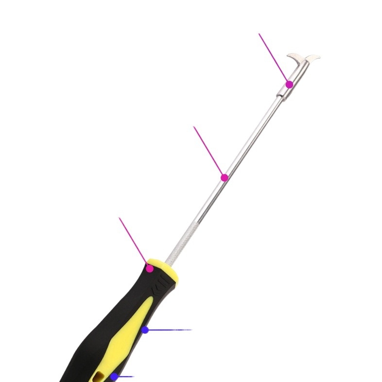 Automobiļu riepu akmeņu tīrīšanas āķis – daudzfunkcionāls akmeņu noņemšanas instruments, nerūsējošs tērauds