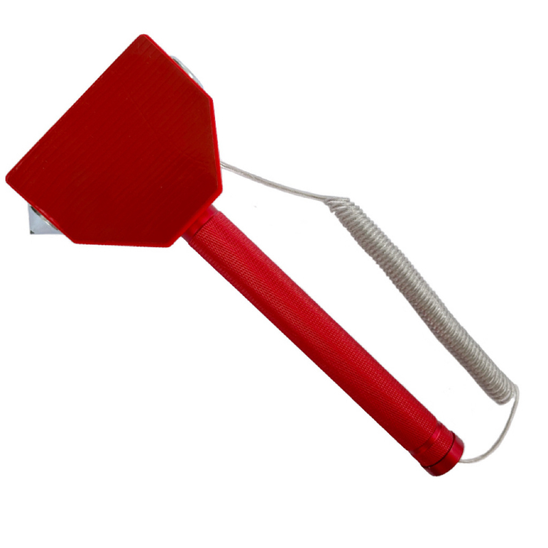 Yavin sigurnosni čekić od aluminijske legure s lancem protiv krađe, za ured i tvornicu, 380 g, mogućnost obrade po narudžbi, materijali: aluminijska legura i wolframovo čelik