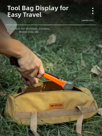 Buye Többfunkciós kempingkalapács szögkihúzóval, biztonsági kalapáccsal és fa nyéllel