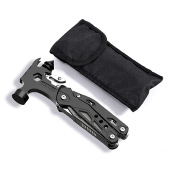 Ārējais daudzfunkcionālais instruments avārijas loga sagraušanai ar salokāmiem knaiblēm, asmens garums 5, kopējais garums 165, piemērots ārā, automašīnai, mājai un pārgājieniem