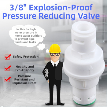 Reductor de presiune pentru purificatorul de apă – DNT, material PP, protecție împotriva suprapresiunii