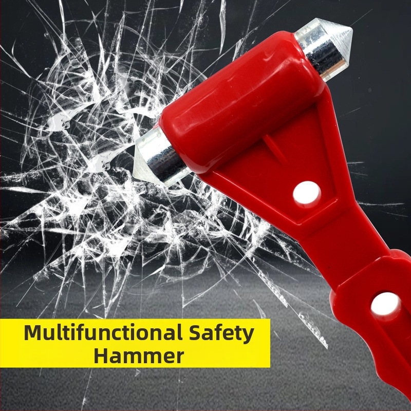 Jing Hongshun automašīnas drošības āmurs ar logu laušanas funkciju un jostas griezēju, kompakts ārkārtas instruments — Modeļa RB, Nav imports