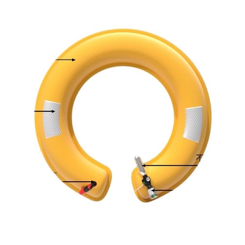 Automātisks transportlīdzekļa glābšanas riņķis ar loga laušanas ierīci, automašīnas glābšanas aprīkojums noslīkšanai, plūdošā iekārta soma