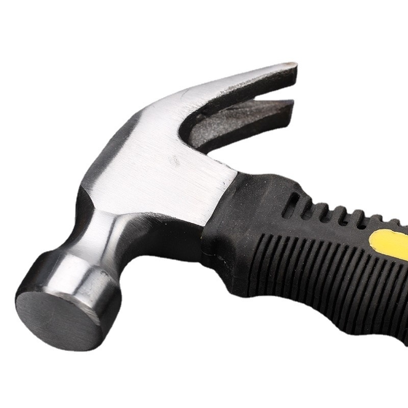 Mini nagų plaktukas su nagais, plieninė galva, plastikinė rankena, 290 g, automobilio avarinis įrankis