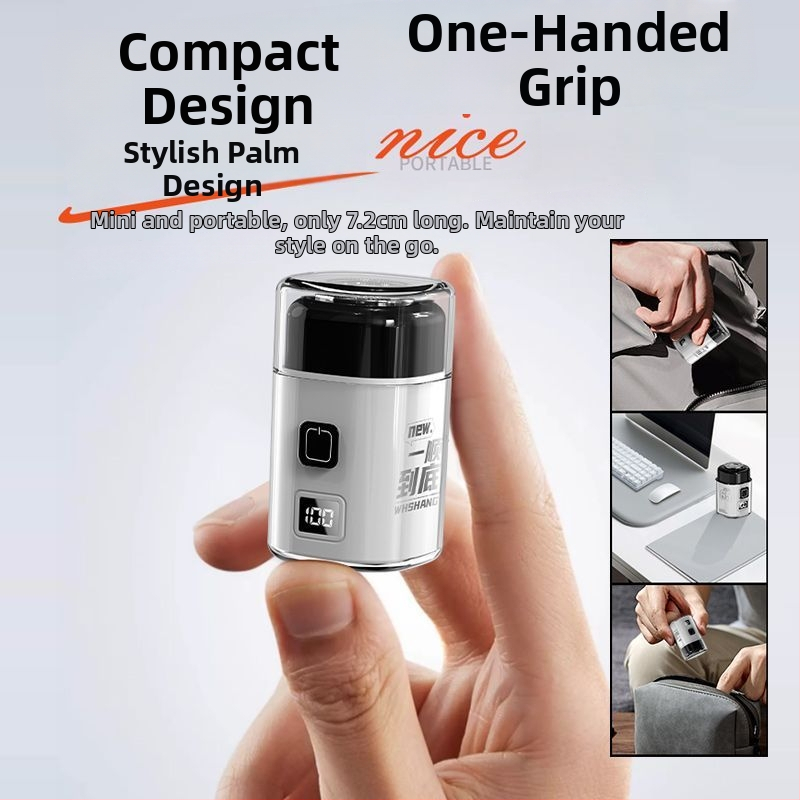 Elektriskais skuveklis ar rotējošu galvu (1 asmens), bez iebūvētas akumulatora, bez bezslēdza motora