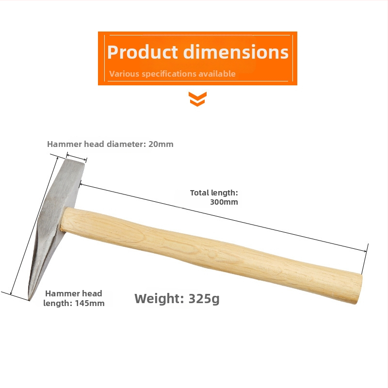 Suvirinimo plaktukas su anglies plieno galvute, skirtas šlako ir rūdijimo šalinim