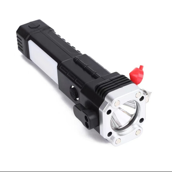 LED svjetiljka s automobilskim sigurnosnim čekićem, višenamjenska, punjiva, 5W, 1000mAh, ručno napajanje