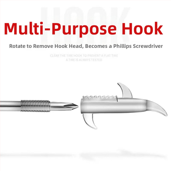 Nerūsējošā tērauda riepu akmeņu tīrīšanas āķis – daudzfunkcionāls automobiļu tīrīšanas instruments akmeņu noņemšanai