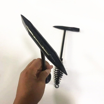 Suvirinimo plaktukas su plokščia galva — anglies plieno galva; medinis kotas; svoris 300 g / 500 g; Kai Cheng