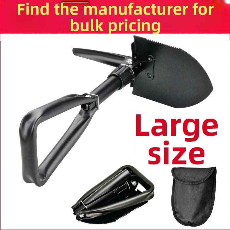 Daudzfunkcionāla saliekamā inženierlāpsta kempingam un izdzīvošanai, pašizsardzībai un automašīnas ārkārtas aprīkojumam; nerūsējošs tērauds; saliekamā konstrukcija; pārnēsājama