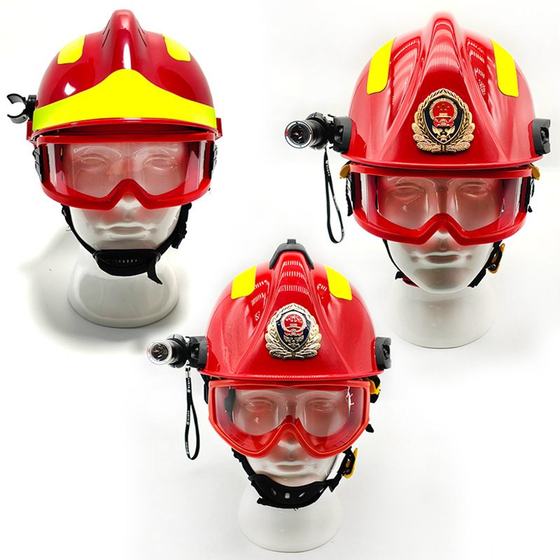 Tűzoltó sisak F2 – vészhelyzeti mentő sisak tűzoltáshoz, ABS héj, légzőnyílások, párnázó háló bélés, GA44-2004 szabvány