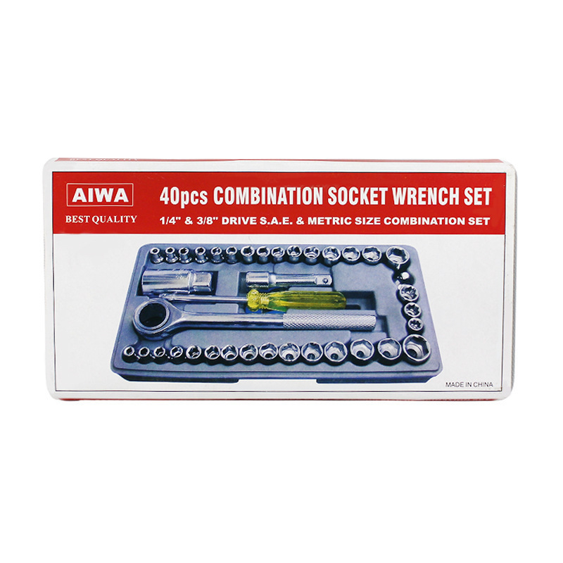 40 gabalu instrumentu komplekts auto un moto remontam, metāla instrumenti, modelis 11702