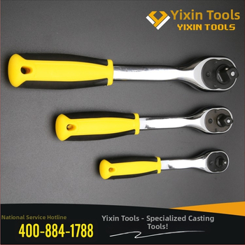 Billion New 72 dantų lenkta rankena, greito atlaisvinimo lizdas, chromo vanadžio plienas, poliruotas chromas