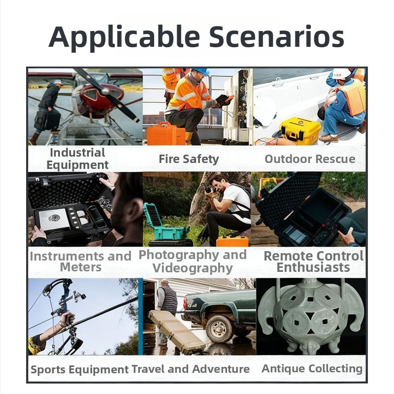 Cutie portabilă pentru unelte din plastic întărit, impermeabilă, cutie de depozitare multifuncțională pentru unelte