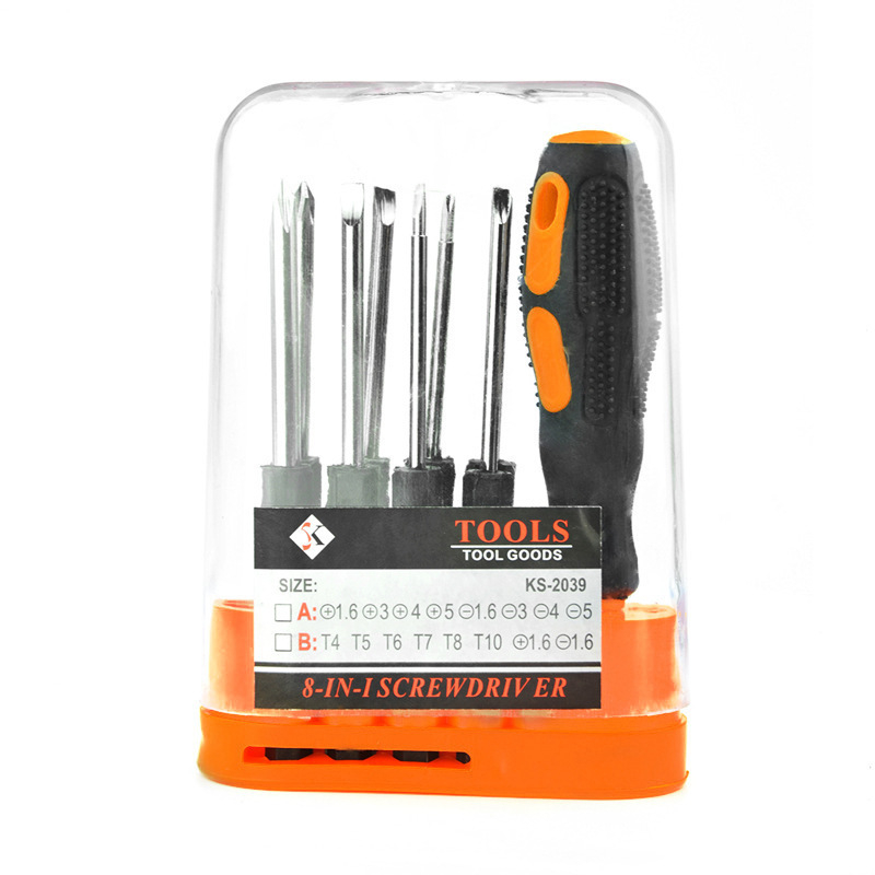 Minglian 10-dijelni set višenamjenskih ručnih odvijača za popravak računala, krom-vanadijev čelik, težina 0,17 kg