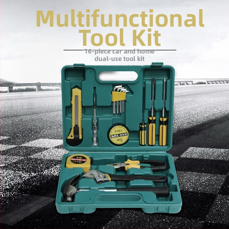 Sakausējuma instrumentu komplekts transportlīdzekļiem, 9 gab. automobiļu remonta komplekts kastē, 500 g