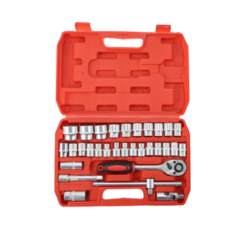 32 части комплект инструменти за авто ремонт в кутия, мултифункционален комплект гнезда и ключове, хром-ванадиева стомана