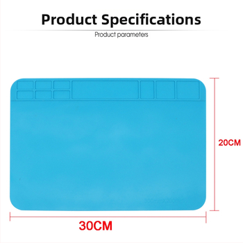 Silicone augstas temperatūras darba virsma datoru un viedtālruņu remontam, 1 gab., 0,09 kg, telekomunikācijas/datoru/viedtālruņu apkope