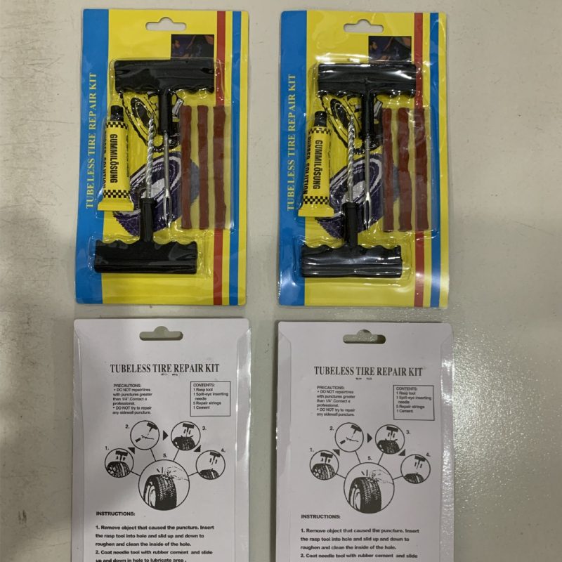 Automobiļu riepu remonta instrumentu komplekts, 6 gab., modelis: Mazs riepu remonts, svars 200 g